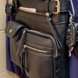 Lightweight Medium Crossbody Bag Shoulder Bag with Multi Pocket